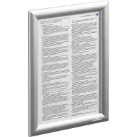 Durable Klapprahmen , DIN A4, Hoch- oder Querformat, Aluminium & Polystyrol, silber