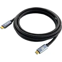 Equip USB 3.2 Gen 2 C-auf-C-Kabel, Stecker/Stecker, 2,0 m, 5 A, PD 100 W, 4K/60 Hz, 10 Gbit/s, 2 m, USB C, USB C, USB 3.2 Gen 2 (3.1 Gen 2), 10 Gbit/s, Schwarz