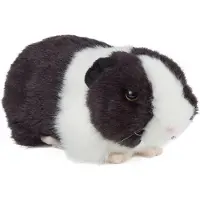 Living Nature Meerschweinchen schwarz 18cm ohne Sound Plüschtier Kuscheltier Meerschwein Kinder