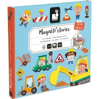 Janod Magneti'Stories Magnet-Set Baustelle 30 Teile