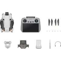 DJI Mini 4 Pro (RC 2), 4 Rotoren, 48 MP, 3840 x 2160 Pixel, 16 m/s, 2590 mAh, Schwarz, Weiß
