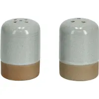 Zeller Present Salz-/Pfefferstreuer-Set, 2-tlg., Steingut
