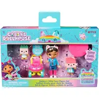 Gabby's Dollhouse DREAMWORKS - Kitty Care Figuren Set, Gabby mit 2 Katzenfiguren und Kinderwagen, 3 Jahr(e), Mehrfarbig