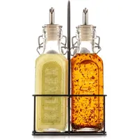 Kilner Essig/Öl Spender Set mit Halterung 2x 0.3 l
