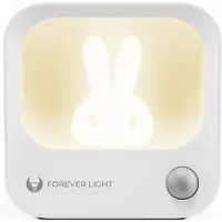 Forever LED-Nachtlicht mit Hase FLC-10 PIR weiß 500mAh Light
