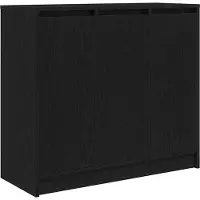 vidaXL Sideboard Schwarz Eichen-Optik 85x34x76 cm Holzwerkstoff