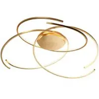 ESCALE Space 100 LED-Deckenleuchte-Blattgold-mit LED (2700K)