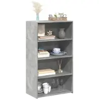 vidaXL Highboard Betongrau 70x41x124 cm Holzwerkstoff