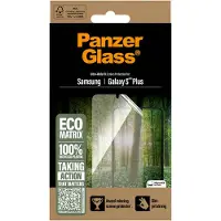 PanzerGlass Ultra Wide Fit Recycelter Antibakterieller Screen Protector Matrix inkl. Applikator für das Samsung Galaxy S25 Plus