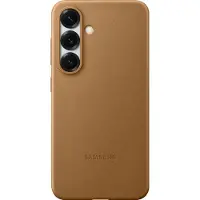Samsung Original Galaxy S25 Hülle - Kunstleder - Backcover/Hard Case - Gold
