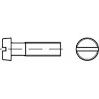 Toolcraft TO-6865425 Zylinderkopfschraube M8 12 mm Schlitz Edelstahl V2A A2 50 St.