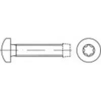 Toolcraft 141284 Gewindefurchende Schrauben M8 30 mm T-Profil DIN 7500 Stahl galvanisch verzinkt 100 St.