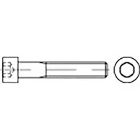 Toolcraft TO-6856542 Zylinderkopfschraube M10 60 mm Innensechskant DIN 912 Stahl zinklamellenbeschichtet 100 St.