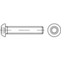 Toolcraft Toolcraft, Schrauben, Linsenschrauben M4 12 mm Innen (500 Schrauben pro Stück)