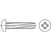 Toolcraft 141765 Schneidschrauben M5 35 mm Kreuzschlitz Phillips DIN 7516 Stahl galvanisch verzinkt 500 St.