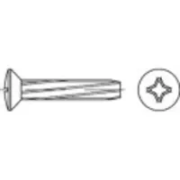 Toolcraft 141847 Schneidschrauben M6 35 mm Kreuzschlitz Phillips DIN 7516 Stahl galvanisch verzinkt 500 St.