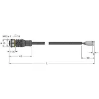 Turck Anschlussleitung RKC4.4T-5/TXL