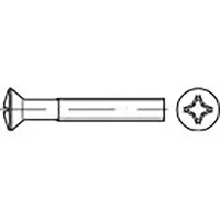 Toolcraft TO-6863430 Linsensenkschrauben M3 16 mm Kreuzschlitz Phillips DIN 966 Stahl verzinkt 2000 St.