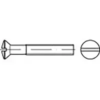 Toolcraft TO-6862851 Linsensenkschrauben M3 10 mm Schlitz DIN 964 Stahl verzinkt 2000 St.