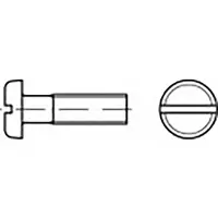 Toolcraft TO-6853257 Flachrundkopfschrauben M4 5 mm Schlitz DIN 85 Stahl 2000 St.