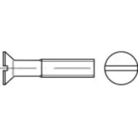 Toolcraft TO-5361138 Senkschrauben M3 12 mm Schlitz Edelstahl A2 1000 St.