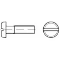 Toolcraft TO-5445594 Flachkopfschrauben M4 25 mm Schlitz DIN 85 Messing 200 St.