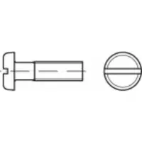 Toolcraft TO-5360778 Flachkopfschrauben M5 10 mm Schlitz Edelstahl A4 500 St.
