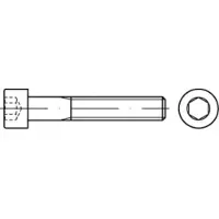 Toolcraft TO-5442027 Zylinderschrauben 38 mm 25 mm Innensechskant 83912 Stahl A5 100 St.