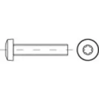 Toolcraft TO-5440800 Linsenkopfschrauben M5 16 mm Innensechsrund Stahl galvanisch verzinkt 1000 St.