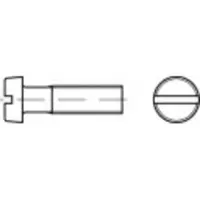 Toolcraft TO-5445309 Zylinderschrauben M1 6 mm Schlitz DIN 84 Messing 100 St.