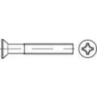 Toolcraft TO-5431611 Senkschrauben M6 30 mm Kreuzschlitz Phillips Stahl galvanisch verzinkt 500 St.