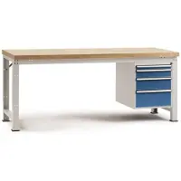 Manuflex WP5422.0002 Werkbank Lichtgrau (RAL 7035)