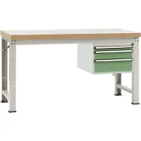 Manuflex WP5414.6011 Werkbank Resedagrün (RAL 6011)