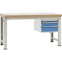 Manuflex WP5412.5012 Werkbank (B x H x T) 1500 x 800 x 700 mm Licht-Blau (RAL 5012)
