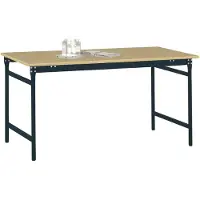 Manuflex BB3015.7016 Beistelltisch BASIS stationär mit Multiplex-Tischplatte in Anthrazit RAL 7016, BxTxH: 1000 x 600 x 780 mm Anthrazit