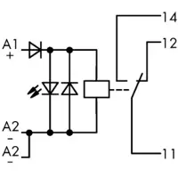 Wago 789-304 Relaismodul,Eingangsnennspannung DC 24 V,1 Wechsler,grau 789304
