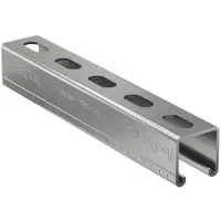 Fischer Montageschiene FUS 41/2,5 - 6 m nicht rostender Stahl A2, 2 Stück