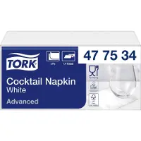 Tork Serviet Tork 24x24 cm 2-lag Hvid,12 pk x 200 stk/krt