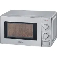 Severin MW 7900, Arbeitsplatte, Grill-Mikrowelle, 20 l, 700 W, Drehregler, Weiß