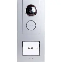 M-E modern-electronics VS-11 S Vistasmart Video-Türsprechanlage LAN, WLAN Außeneinheit Silber (41359)