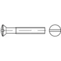 Toolcraft TO-5384448 Linsensenkschrauben M6 10 mm Schlitz DIN 964 Stahl galvanisch verzinkt 200 St.