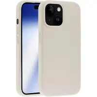 Vivanco MAG HYPE Cover fuer iPhone 15, beige, MagSafe Support