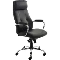 Rocada Ergoline 986V22, Gepolsterter Sitz, Gepolsterte Rückenlehne, Schwarz, Schwarz, Kunstleder, Kunstleder