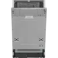 Exquisit Geschirrspüler EGSP1009-E-030E silber | Spülmaschine 45 cm | ECO-Modus | Maßgedecke: 9 | Vollintegriert