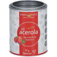 Amazonas Acerola 100% Bio natürliches Vit.C Lutschtabletten 70 g