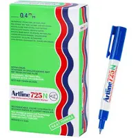 Artline 725N Permanentmarker Extra Fein Rundspitze 0,4 mm Blau Refillable