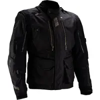Leatt ADV MultiTour 5.5 Stealth Schwarz Wasserdichte Textiljacke Größe M