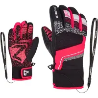 Ziener Handschuhe Lonzalo AS(R) Gloves Kinder Black / Neon Pink-4