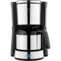 Severin Kaffeemaschine TYPE KA 4847 gebürstetschwarzsilber Kaffeemaschine Filterkaffee Kaffeezubereiter Filterkaffeemaschine