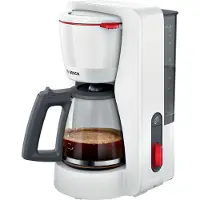 Bosch TKA3M131, Filterkaffeemaschine, 1,25 l, Gemahlener Kaffee, Weiß